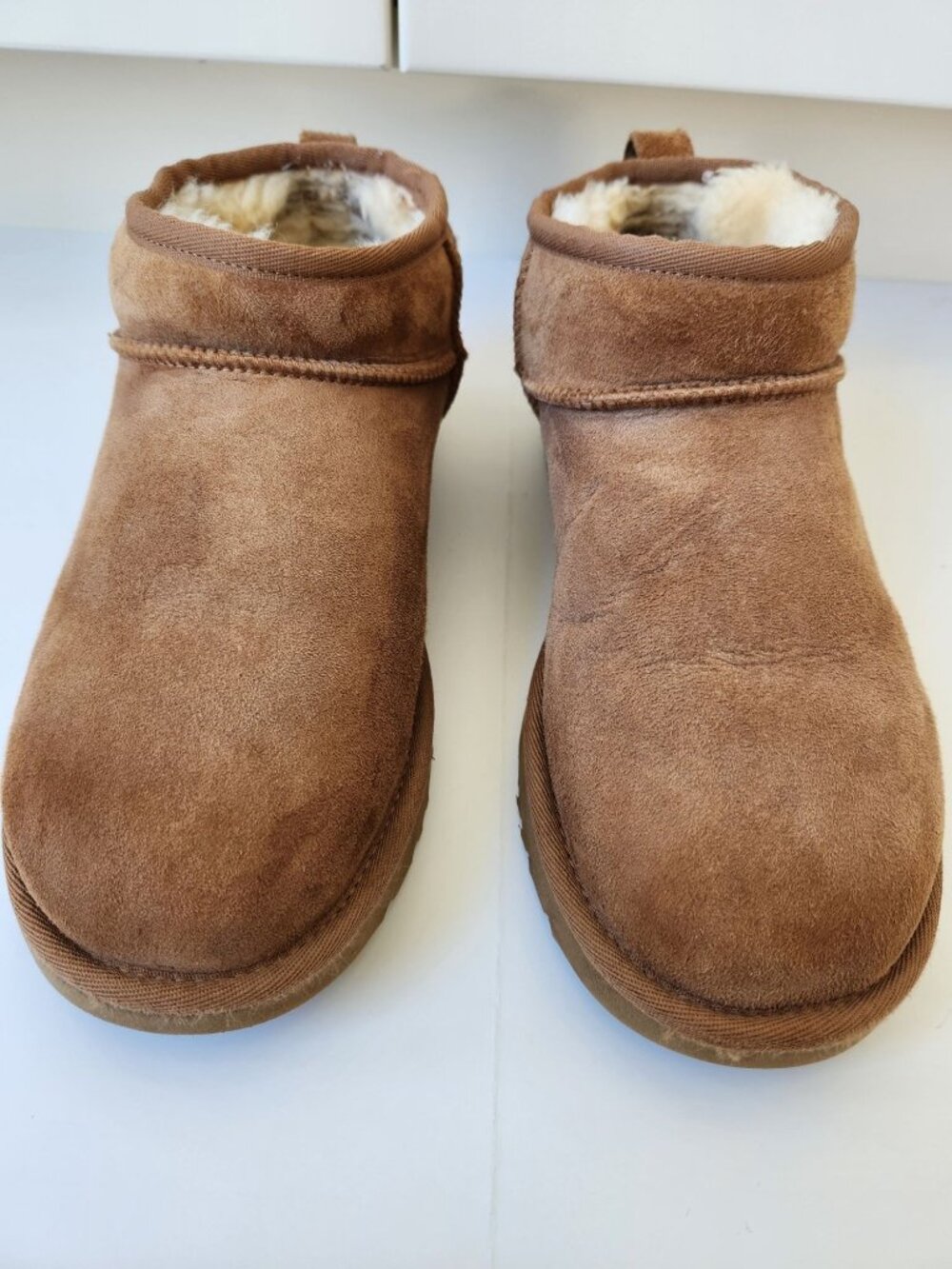 UGG Classic Ultra Mini Ankle Boots Chestnut Comfy Cozy Cabincore Casual Camping - Picture 8 of 11